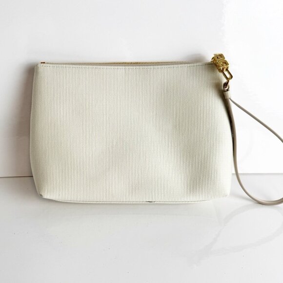 NWT GIVENCHY Travel Zip Top Pouch in Raffia with Wristlet - Picture 8 of 13